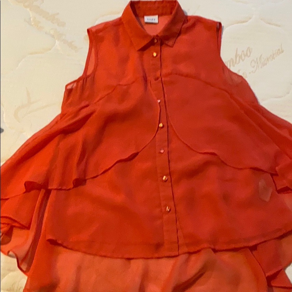 Summer blouse ..coral colour